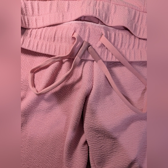 Beach Riot Pink Jersey Knit High Rise Range Cargo Pants Relaxed Lounge Barbie - Picture 8 of 10